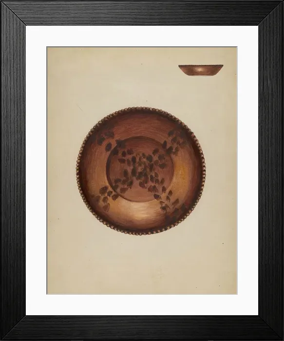 Framed Print : Pie Plate, 1936. Creator: Anna Aloisi Framed Print : Pie Plate, 1936. Creator: Anna Aloisi