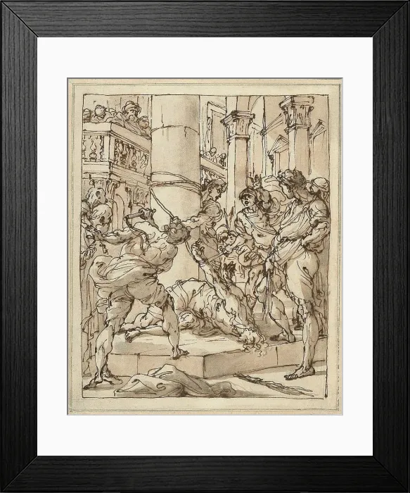 Framed Print : The Flagellation, early 1770s. Creator: Ubaldo Gandolfi Framed Print : The Flagellation, early 1770s. Creator: Ubaldo Gandolfi