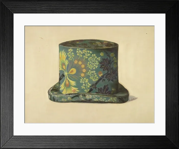 Framed Print : Man's Hat Box, c. 1937. Creator: Max Soltmann Framed Print : Man's Hat Box, c. 1937. Creator: Max Soltmann