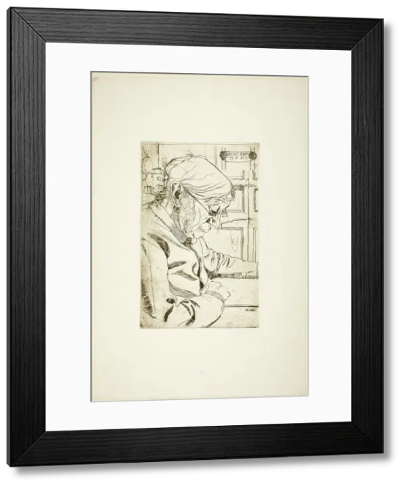 Framed Print : La Signora Sacchi, 1907. Creator: Umberto Boccioni Framed Print : La Signora Sacchi, 1907. Creator: Umberto Boccioni