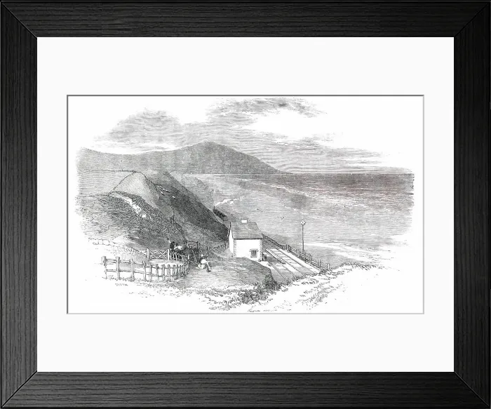 Framed Print : Opening of the Whitehaven and Furness Junction Railway - Braestones Station, 1850. Creator: Smyth Framed Print : Opening of the Whitehaven and Furness Junction Railway - Braestones Station, 1850. Creator: Smyth