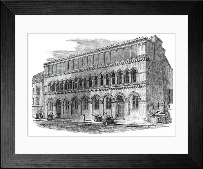 Framed Print : St. Martin's Northern Schools, Castle-Street, Long-Acre, opened on Thursday last, 1850. Creator: Unknown Framed Print : St. Martin's Northern Schools, Castle-Street, Long-Acre, opened on Thursday last, 1850. Creator: Unknown