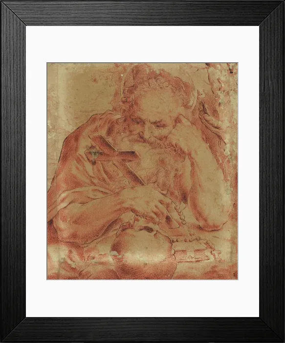 Framed Print : Saint Jerome, c.1595. Creator: Unknown Framed Print : Saint Jerome, c.1595. Creator: Unknown