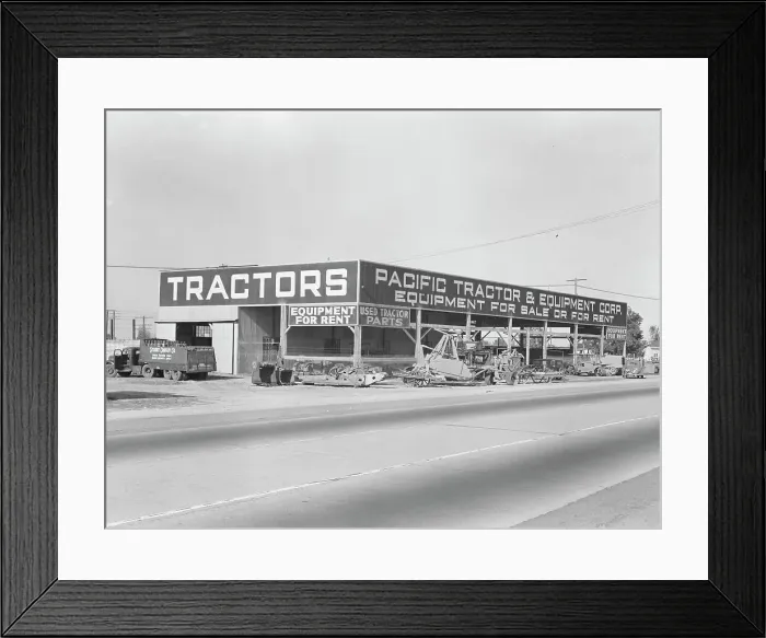 Framed Print : Along the main travel artery through San Joaquin Valley, California, U.S. 99, 1938. Creator: Dorothea Lange Framed Print : Along the main travel artery through San Joaquin Valley, California, U.S. 99, 1938. Creator: Dorothea Lange