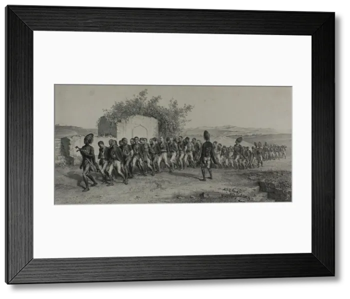 Framed Print : Turkish Recruits Near Smyrna, November 10, 1837, 1847. Creator: Auguste Raffet Framed Print : Turkish Recruits Near Smyrna, November 10, 1837, 1847. Creator: Auguste Raffet