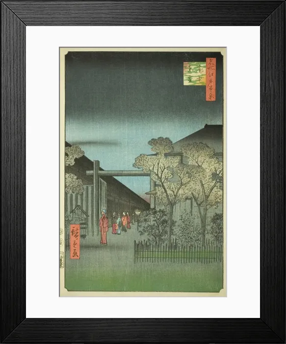 Framed Print : Yoshiwara Licensed Quarters at Dawn (Kakuchu shinonome), from the series One Hundred... 1857. Creator: Ando Hiroshige. Yoshiwara Licensed Quarters at Dawn (Kakuchu shinonome), from the series One Hundred... 1857. Creator: Ando Hiroshige Framed Print : Yoshiwara Licensed Quarters at Dawn (Kakuchu shinonome), from the series One Hundred... 1857. Creator: Ando Hiroshige. Yoshiwara Licensed Quarters at Dawn (Kakuchu shinonome), from the series One Hundred... 1857. Creator: Ando Hiroshige