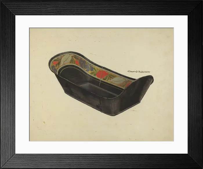 Framed Print : Bread Tray, c. 1937. Creator: Elmer G Anderson Framed Print : Bread Tray, c. 1937. Creator: Elmer G Anderson