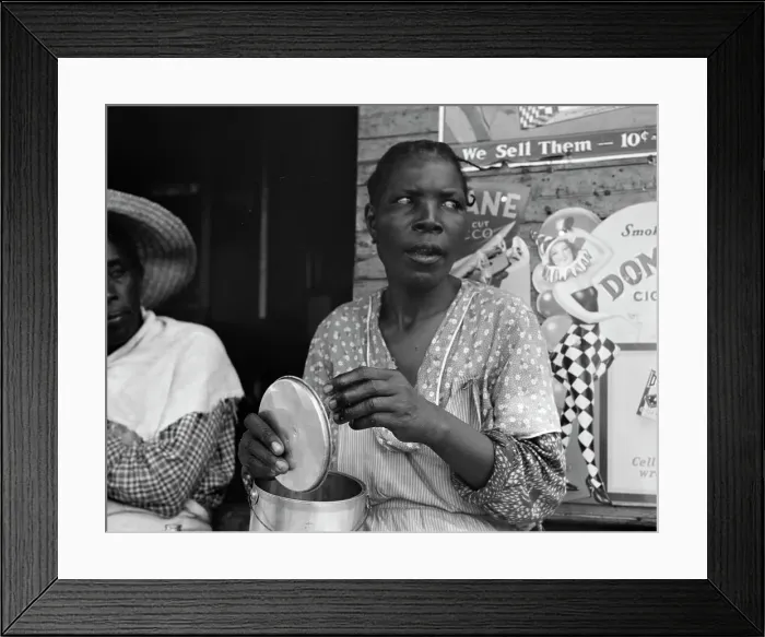 Framed Print : Peach picker, Muscella, Georgia, 1936. Creator: Dorothea Lange Framed Print : Peach picker, Muscella, Georgia, 1936. Creator: Dorothea Lange