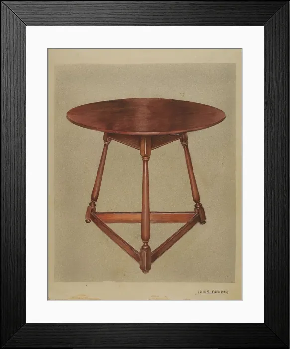 Framed Print : Table, c. 1937. Creator: Louis Annino Framed Print : Table, c. 1937. Creator: Louis Annino