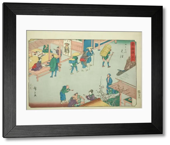 Framed Print : Otsu-No. 54, from the series Fifty-three Stations of the Tokaido (Tokaido gojusan... c. 1847 / 52. Creator: Ando Hiroshige. Otsu-No. 54, from the series Fifty-three Stations of the Tokaido (Tokaido gojusan... c. 1847 / 52) Framed Print : Otsu-No. 54, from the series Fifty-three Stations of the Tokaido (Tokaido gojusan... c. 1847 / 52. Creator: Ando Hiroshige. Otsu-No. 54, from the series Fifty-three Stations of the Tokaido (Tokaido gojusan... c. 1847 / 52)