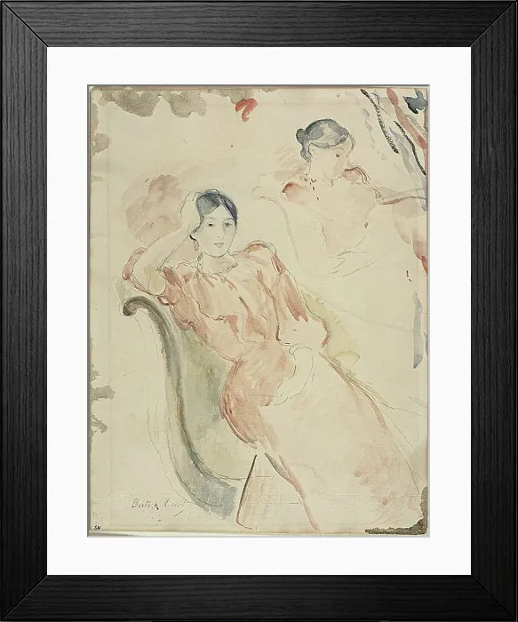 Framed Print : Jeanne Pontillon, c. 1893. Creator: Berthe Morisot Framed Print : Jeanne Pontillon, c. 1893. Creator: Berthe Morisot