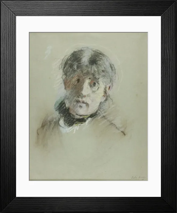 Framed Print : Self-Portrait, c. 1885. Creator: Berthe Morisot Framed Print : Self-Portrait, c. 1885. Creator: Berthe Morisot