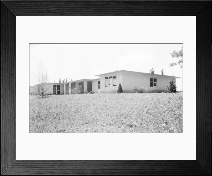 Framed Print : Type house for two families...New Jersey, 1936. Creator: Dorothea Lange