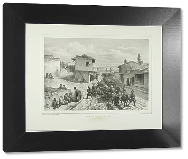 The Main Street of Baghtcheh-Saraï, Crimea, August 19, 1837, 1841. Creator: Auguste Raffet