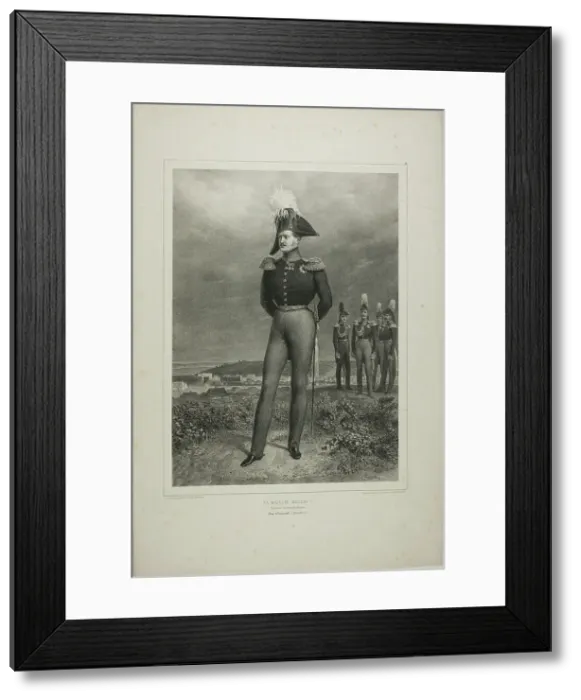 Framed Print : His Majesty Nicolas I, Emperor of all Russia, Camp Vosnessensk, October 6, 1837, 1842–45. Creator: Auguste Raffet Framed Print : His Majesty Nicolas I, Emperor of all Russia, Camp Vosnessensk, October 6, 1837, 1842–45. Creator: Auguste Raffet