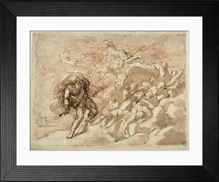 Framed Print : Juno Commanding Aeolus to Release the Winds, n.d. Creator: Unknown Framed Print : Juno Commanding Aeolus to Release the Winds, n.d. Creator: Unknown