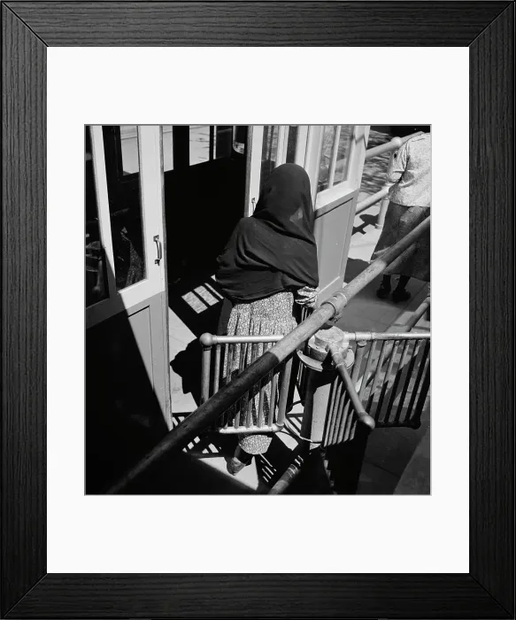 Framed Print : United States immigration station, El Paso, Texas, 1938. Creator: Dorothea Lange Framed Print : United States immigration station, El Paso, Texas, 1938. Creator: Dorothea Lange