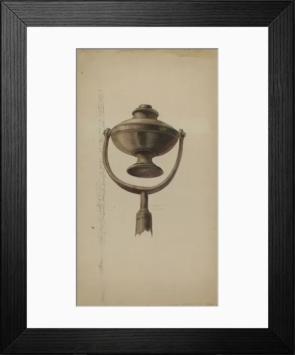 Framed Print : Fireman's Torch, c. 1937. Creator: Elmer G Anderson Framed Print : Fireman's Torch, c. 1937. Creator: Elmer G Anderson