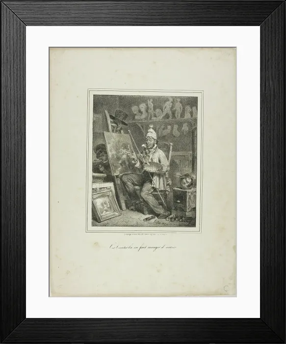 Framed Print : Ces Croûtes-là en Font Manger D'autres, 1827–28. Creator: Auguste Raffet Framed Print : Ces Croûtes-là en Font Manger D'autres, 1827–28. Creator: Auguste Raffet