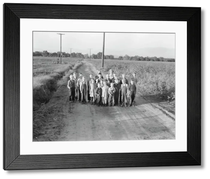 Framed Print : Ten families established by the FSA on the... Tulare County, CA, 1938. Creator: Dorothea Lange Framed Print : Ten families established by the FSA on the... Tulare County, CA, 1938. Creator: Dorothea Lange