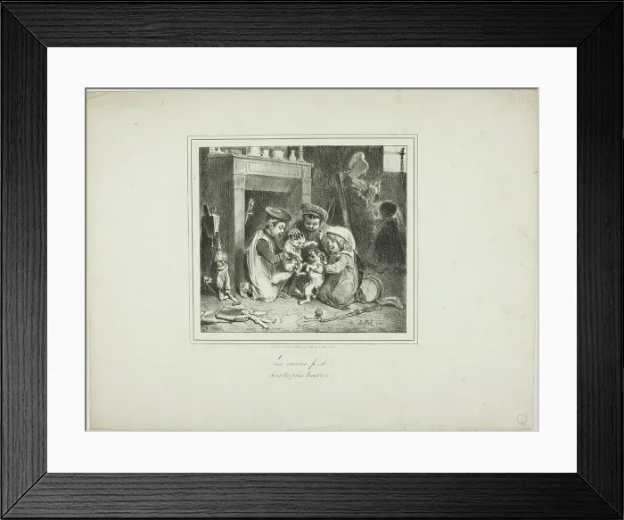 Framed Print : The Least Strong is the Most Treacherous, 1828. Creator: Auguste Raffet Framed Print : The Least Strong is the Most Treacherous, 1828. Creator: Auguste Raffet