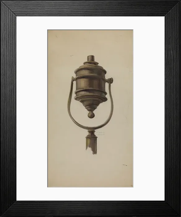 Framed Print : Fireman's Torch, c. 1937. Creator: Elmer G Anderson Framed Print : Fireman's Torch, c. 1937. Creator: Elmer G Anderson
