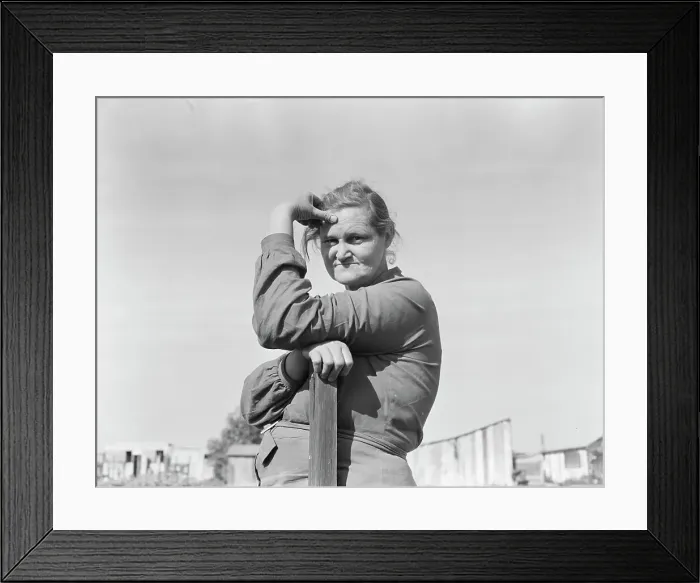 Framed Print : Arkansas mother, now a rural rehabilitation client, Tulare County, California, 1938. Creator: Dorothea Lange Framed Print : Arkansas mother, now a rural rehabilitation client, Tulare County, California, 1938. Creator: Dorothea Lange
