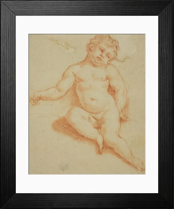 Framed Print : Seated Putto, n.d. Creator: Unknown Framed Print : Seated Putto, n.d. Creator: Unknown