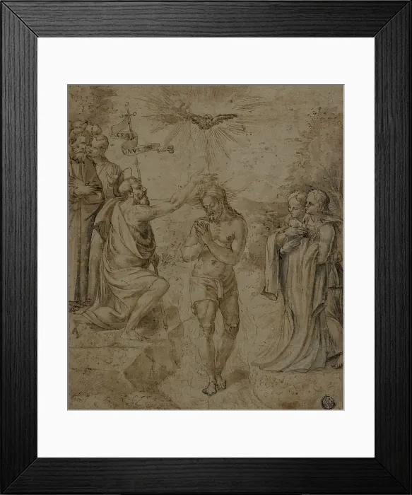 Framed Print : Baptism of Christ, n.d. Creator: Unknown Framed Print : Baptism of Christ, n.d. Creator: Unknown