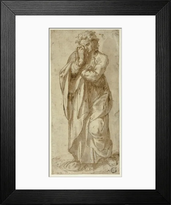 Framed Print : Weeping Saint John the Evangelist, n.d. Creator: Unknown Framed Print : Weeping Saint John the Evangelist, n.d. Creator: Unknown