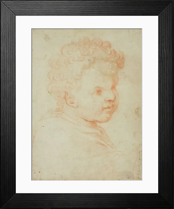 Framed Print : Head of a Child, 1550 / 59. Creator: Unknown Framed Print : Head of a Child, 1550 / 59. Creator: Unknown