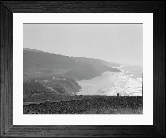 Framed Print : Near Half Moon Bay, California coast, 1938. Creator: Dorothea Lange Framed Print : Near Half Moon Bay, California coast, 1938. Creator: Dorothea Lange