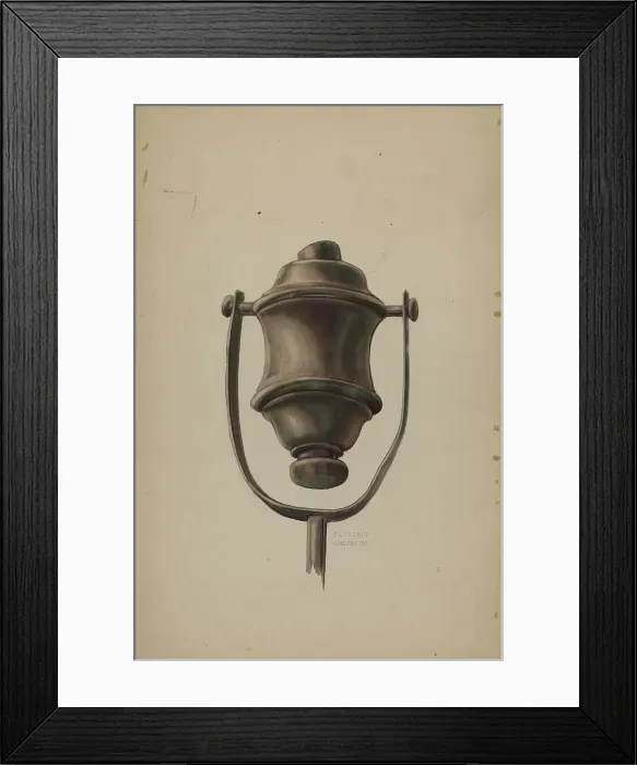 Framed Print : Fireman's Torch, c. 1937. Creator: Elmer G Anderson Framed Print : Fireman's Torch, c. 1937. Creator: Elmer G Anderson