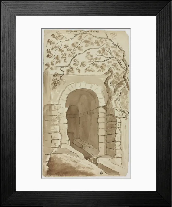Framed Print : Effluent of Lake Albano, n.d. Creator: Unknown Framed Print : Effluent of Lake Albano, n.d. Creator: Unknown