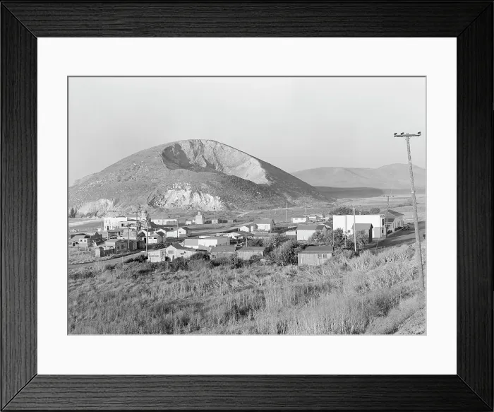 Framed Print : Fishing village on the ocean south of San Francisco, California, 1938. Creator: Dorothea Lange Framed Print : Fishing village on the ocean south of San Francisco, California, 1938. Creator: Dorothea Lange