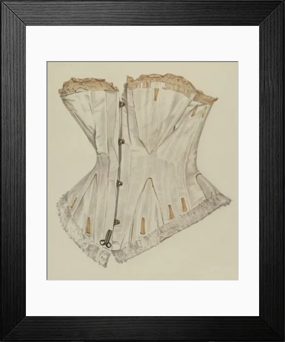 Framed Print : Wedding Corset, 1935 / 1942. Creator: Virginia Berge Framed Print : Wedding Corset, 1935 / 1942. Creator: Virginia Berge