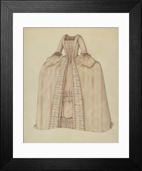 Framed Print : Dress, 1935 / 1942. Creator: Virginia Berge Framed Print : Dress, 1935 / 1942. Creator: Virginia Berge