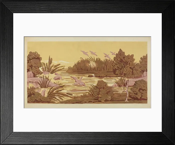 Framed Print : Wall Paper, c. 1936. Creator: Charlotte Angus Framed Print : Wall Paper, c. 1936. Creator: Charlotte Angus
