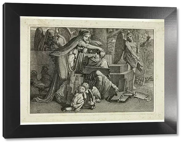 Allegory of Art: A Youth Inspired by the Spirit of Art, 1810. Creator: Carl Russ
