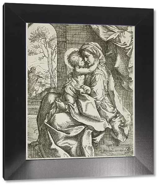Madonna and Child with Saint Joseph, before 1613. Creator: Ventura Salimbeni