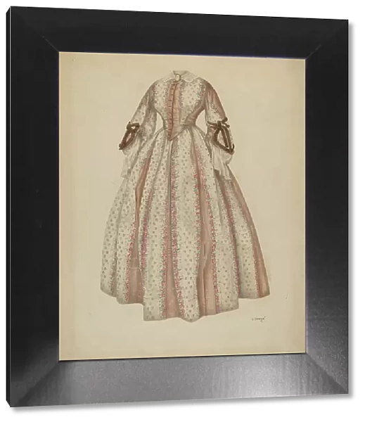 Dress, c. 1940. Creator: Virginia Berge