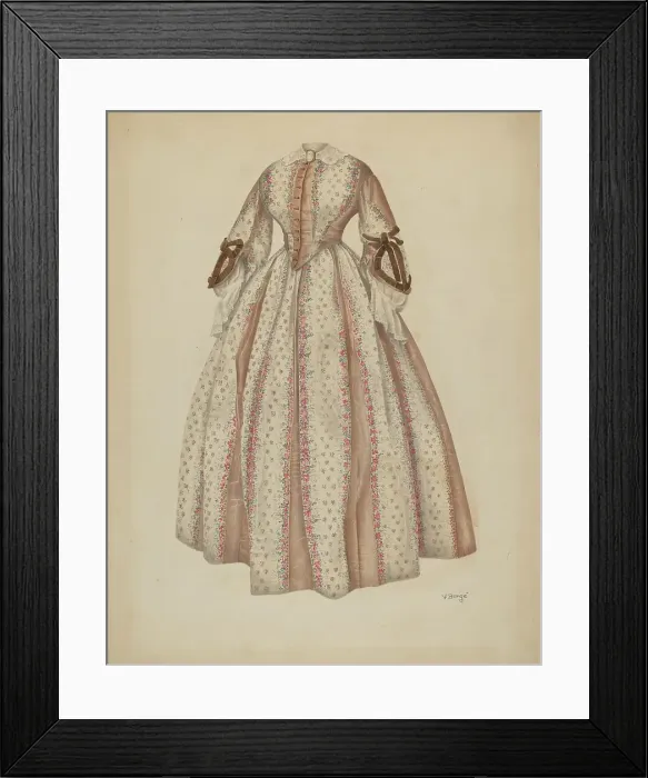 Framed Print : Dress, c. 1940. Creator: Virginia Berge Framed Print : Dress, c. 1940. Creator: Virginia Berge