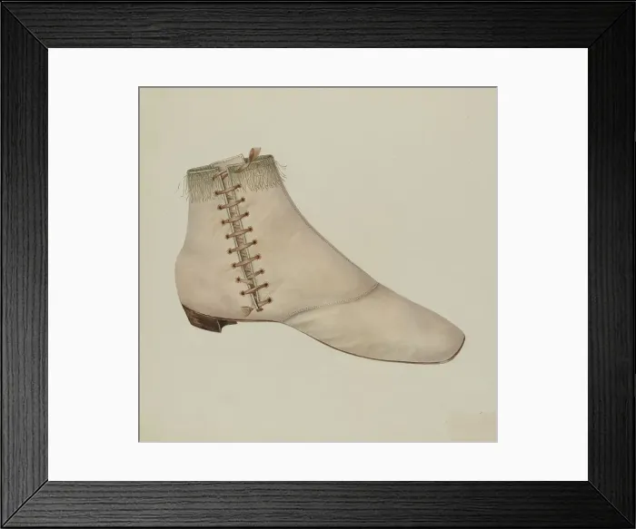 Framed Print : Shoe, 1935 / 1942. Creator: Virginia Berge Framed Print : Shoe, 1935 / 1942. Creator: Virginia Berge