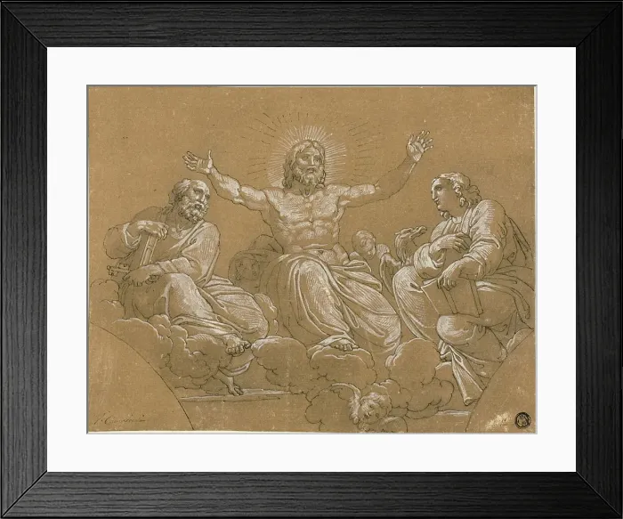 Framed Print : Christ in Glory with Saints, n.d. Creator: Vincenzo Camuccini Framed Print : Christ in Glory with Saints, n.d. Creator: Vincenzo Camuccini