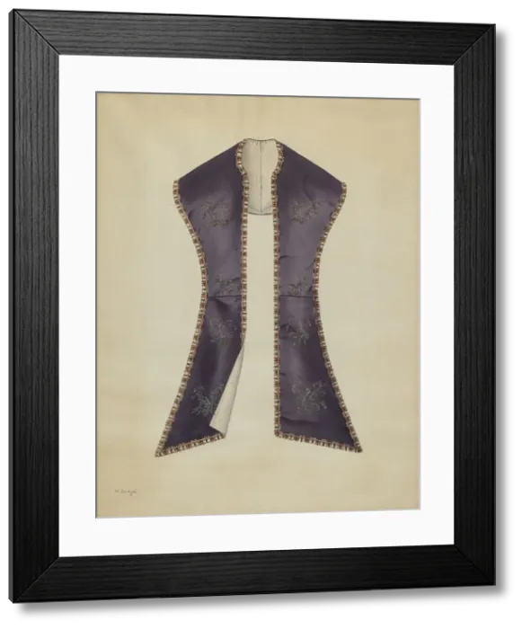 Framed Print : Pelerine, 1935 / 1942. Creator: Virginia Berge Framed Print : Pelerine, 1935 / 1942. Creator: Virginia Berge