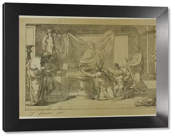 Offering to Lares, 1810. Creators: Vincenzo Camuccini, Alois Senefelder