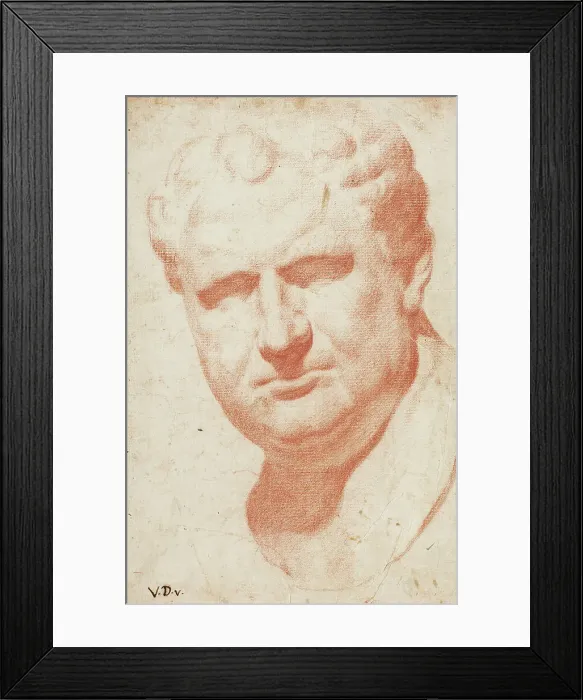 Framed Print : Ancient Portrait Bust of Vespasian, n.d. Creator: Vincenzo Dandini Framed Print : Ancient Portrait Bust of Vespasian, n.d. Creator: Vincenzo Dandini