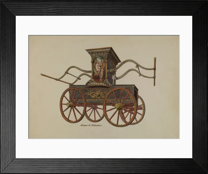 Framed Print : Fire Engine Pumper, c. 1937. Creator: Elmer G Anderson Framed Print : Fire Engine Pumper, c. 1937. Creator: Elmer G Anderson