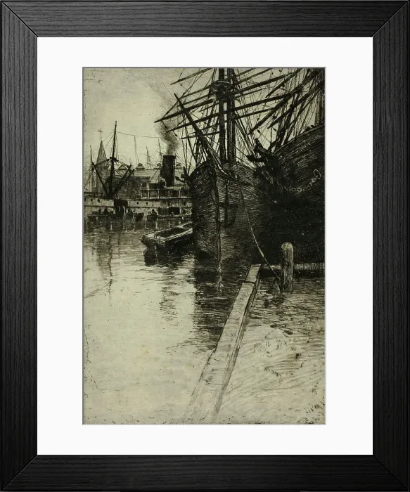 Framed Print : New South Ferry, 1904. Creator: Charles Frederick William Mielatz Framed Print : New South Ferry, 1904. Creator: Charles Frederick William Mielatz