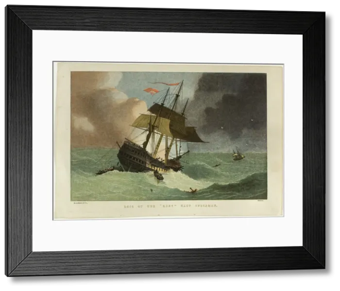 Framed Print : Loss of the Kent, East Indiaman, n.d. Creator: Kronheim & Co. Loss of the Kent, East Indiaman, n.d. Creator: Kronheim & Co Framed Print : Loss of the Kent, East Indiaman, n.d. Creator: Kronheim & Co. Loss of the Kent, East Indiaman, n.d. Creator: Kronheim & Co